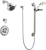Delta Faucet T13H323-20 Universal Dual Shower Trim, Diverter, Handle Shower and Grab Bar, Chrome [並行