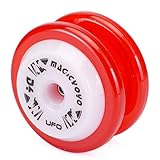 初心者向け ヨーヨー スピンギア UFO プラスティックベアリング 搭載 (レッド×ホワイト)