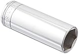 SK Hand Tool 8417 6 Point 17mm Drive Extra Deep Socket 3/8-Inch Chrome [並行輸入品]