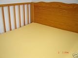 2 x Lemon Cot Bed Fitted Sheet,100% Cotton Colour : Lemon Size: 70 x 140 cm by THE PLANET STORE