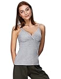レディース 授乳 キャミソール マタニティウェア 無地 コットン ストレッチ良い インナー #12 XL