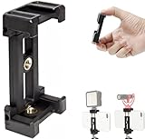 2way スマートフォン ホルダー シューマウント付き 折りたたみ式 1/4インチ スレッド シューマウント スマホホルダー スマホ アタッチメント クリップ ホルダ (SM-MP-HLDR-PL)