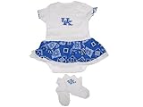 Kentucky Wildcats GirlsブルーバンダナドレスソックスセットOnesieボディスーツ0 – 3 Month
