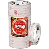 3M スコッチ 超透明テープS 10巻パック 18mm×35m 大巻 BK-18N