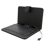 【microUSB】/7インチ専用タブレットキーボード付ケース＆サイズ調整機能付 アンドロイドタブレット (microUSB 端子)