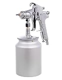 【Piece of peace product】 エアー スプレーガン セット 吸い上げ式 タンク容量 1000ml 下 カップ 式 ＤＩＹ 車 バイク 補修 塗装 仕上げ ペイント オールペン (2