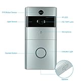 OWSOO 720P WiFiインターホン アイホン ワイヤレス チャイム 可視 ドアベル スピーカー ビデオ機能付き スマホ対応