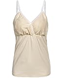 Arshinerレディースマタニティ服授乳&手フリー赤ちゃん授乳Pumpingタンクトップ US サイズ: M カラー: ベージュ