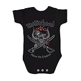Motorhead Shiver Me Timbers 公式 Babies ブラック 赤ちゃんが成長 (Ages 3 - 24months)