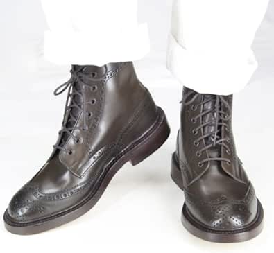 Amazon トリッカーズ カントリーブーツ エスプレッソ バーニッシュ レザーソール Country Boots Espressoウィングチップ Uk9 27 5cm Tricker S トリッカーズ ブーツ