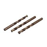 uxcell ツイスト ドリル ビット 8.5mm ドリル直径 118mm長さ M35 HSS ２フルート 3本いり