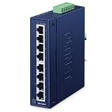 PLANET 8ポート 100TX 産業用 ファストイーサネットスイッチ ISW-801T