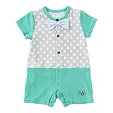 ニシキ P2627 Bon chouchou(ボンシュシュ) 半袖カバーオール 80cm グリーン・P2627-80GN