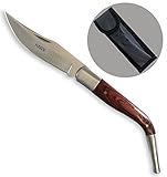 8インチローズウッドカーブ折りたたみポケットナイフ