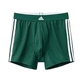[アディダス] スポーツショーツ メンズ ボクサーパンツ メッシュ 三本ライン 前閉じ 吸汗速乾(GR-グリーン、S)