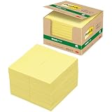 3M ポストイット 付箋 大きい イエロー 75×75mm 100枚×40パッド 6544-Y エコマーク認定商品 グリーン購入法適合