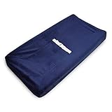 American Baby Company Heavenly Soft Chenille Fitted Contoured Changing Pad Cover, Navy by American B