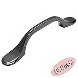 Cosmas 9533bnブラックニッケルキャビネットハードウェアFootedハンドルプル – 3 "インチ( 76 mm )穴中心 – 10パック
