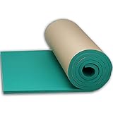 SOOMJ 断熱 吸音 防音 緩衝材 衝撃吸収 裏面が粘着テープ付きなのでカットして簡単貼り付け (1mロール 厚さ30mm, グリーン)