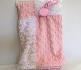 Baby Blanket by Baby Kiss (Pink & White) by Baby Kiss