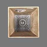 アートストーン　スクエア　２５cm　ベージュ　／底面給水型植木鉢（底栓付）