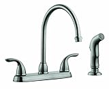 Design House 525089 Ashland High Arch Kitchen Faucet with Sprayer, Satin Nickel [並行輸入品]
