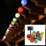 e-JoyR Chinese Lantern LED Solar String Lights (10 Multi-color) solar garden lights Solar Powered LE