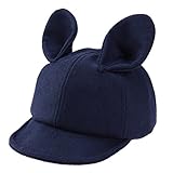 Domybest ベビーキャップ ニットキャップ 野球帽 男の子 女の子 4色 バニーの形 かわいい 防寒対策 快適 柔らかく幼稚園 七五三 誕生日 記念日 お祝い