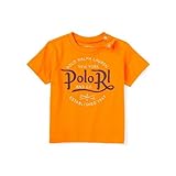 【アウトレット品】 ポロラルフローレン コットングラフィック半袖Tシャツ オレンジ (男の子12～24か月用) 12M [並行輸入品]