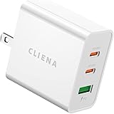 [Amazon限定ブランド] CLIENA PD急速充電器 65W PD 新規格 PPS(Programmable Power Supply)採用 GaN (窒化ガリウム) 折り畳み式プラグ USB-C ×2ポート+USB-A ×1ポート iPhon