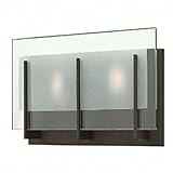 Hinkley 5652oz Latitude – 5.50 " 2ライトBath Vanity , Oil Rubbed Bronze Finish with Clear Beveledエッチングガ