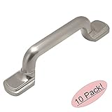 Cosmas 8410snサテンニッケルキャビネットハードウェアハンドルプル – 3 "穴中心 – 10パック