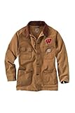 NCAA Wisconsin Badgers Boy 's Weathered Chore Coat ブラウン