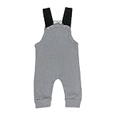 ZooArts ベビー服 ロンパース サロペット ニット 新生児サイズ オーバーオール 子供服 ボディスーツ 赤ちゃん キッズ 男の子 女の子 男女兼用 夏用 秋用 可愛い グレー (70（3-6ヶ月