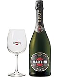 【Amazon.co.jp限定】 MARTINI(マルティーニ) ブリュット グラス1脚付 [ スパークリング 辛口 イタリア 750ml ]