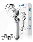 シャワーヘッド ウルトラファインバブル 節水 高洗浄力 5段階水流モード 止水ボタン 手元ストップ 水漏れ防止 ナノバブル シャワー ヘッド
