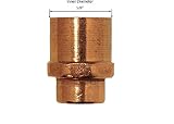 Libra Supply Wrought銅圧力削減メスアダプタ、銅圧力パイプ継手配管供給 1/2'' x 1/4'' LS-2213