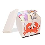 おもちゃの収納箱 折りたたみ式ジャンボ収納ボックス折りたたみ収納チェストキッズルーム整頓されたおもちゃ箱–家庭用収納、生地、おもちゃに最適 衣類 ブランケット 収納箱 収納ケース 収納オーガナイザー ベッ (Color : Small an