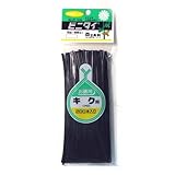 ビニタイヘッダー付き　菊用　黒　4mm×150mm　200本