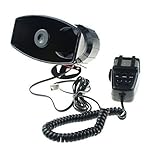 Starcn Car siren speaker,12V 80W 7 Tone Sound Car Siren Vehicle Horn With Mic PA Speaker System Emer