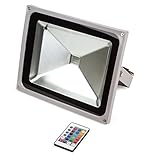 10W OutdoorSecurityRGBLEDFloodlight,HighPoweredRGBColorChange Spotlight [並行輸入品]