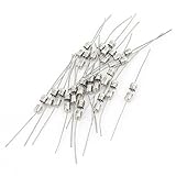 uxcell ガラスヒューズ　AC 250V 6.3A　4x11mm　スローブロー　ガラス　合金　20個入り