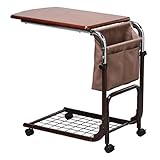 サイドテーブル ベッド補助テーブル 昇降式テーブル キャスター付き