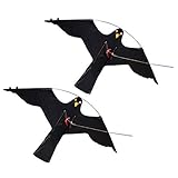 F Fityle ホークカイト　防鳥　カイト　農作物保護　果園 田畑 庭園　かかし２個　耐久性