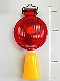 BIGソーラー工事灯　直径180ｍｍ　点滅保安灯 特大保安灯