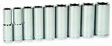 Williams 32936 9-Piece 1/2-Inch Drive Deep 6 Point Socket Set by Snap-on