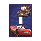 Amerelle d2201tディズニーLicensed Cars Single Toggle Wallplate、ブルー