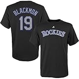 Outerstuffチャーリー・ブラックモン# 19 Colorado Rockies Youth Player Name & Number Tシャツブラック Youth Medium 10/12 ブ