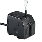 Decdeal 700L / H 12W 水中釣り用 水ポンプ ミニ水族館 魚タンク用 池/屋外/庭用 水耕栽培 AC120V