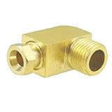 uxcell グリースニップル4mmの穴径 3mm オスネジ 90度 金属製 油圧 継手 23 x 17 x 9.5mm
